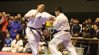 【新極真会】第27回全関西大会 無差別級 準決勝1　SHINKYOKUSHINKAI KARATE