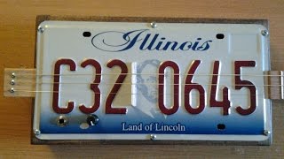 ILLINOIS C32 LICENSE PLATE RESO. GUITAR SOUND SAMPLE