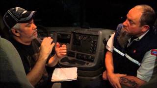 Interviewed with the deaf truckers...