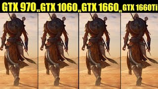 GTX 970 OC vs GTX 1060 6GB OC vs GTX 1660 OC vs GTX 1660 Ti OC in 13 Games FPS COMPARISON