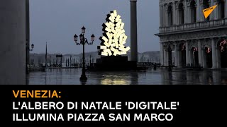 Venezia: l'albero di Natale 'digitale' illumina Piazza San Marco