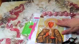 Алмазная вышивка распаковка с aliexpress. икона