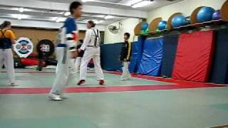 Kendrick Leung Taekwondo Sparring training 040709