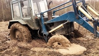 ТРАКТОРА ПРУТ ПО ГРЯЗИ ! ТРАКТОРЫ ПО БЕЗДОРОЖЬЮ ТЕХНИКА ПО ГРЯЗИ TRACTORS STUCK MUD