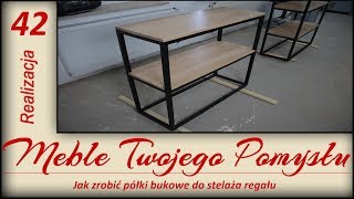 Półki bukowe do stelaża regału - jak zrobić / How to make beech shelves to frame bookstand