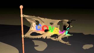 Анимированный прикольный пиратский флаг в CINEMA 4D