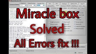 Fix || Miracle box all Error || solved?