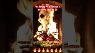 Fireplace & Blizzard Sounds for Sleeping