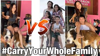 Carry Your Biggest Dog Challenge | Saint Bernard
