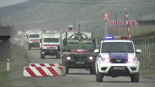 Доставка грузов российскими миротворцами в Нагорном Карабахе