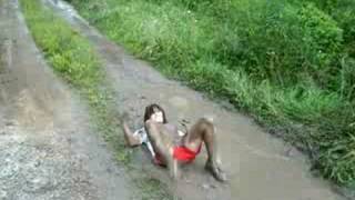 rolling in the mud !