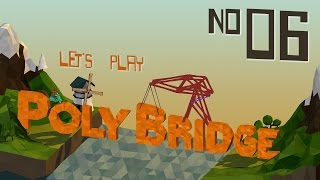 Let's Play Poly Bridge - EP06 Double Monster Truck Jump!