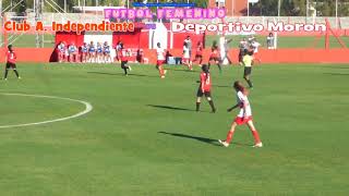 FUTBOL FEMENINO Independiente vs Dep MORON 17 febrero 2019