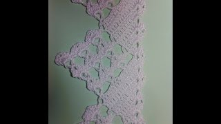 Кружевная кайма 1.  Lace fringe 1. Мастер класс вязания крючком. Crochet.