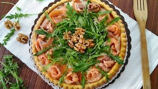 crostata salata salmone e rucola - salmon and rocket tart