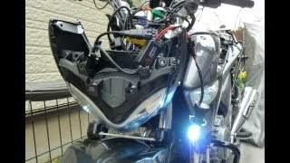 GSR250のヘッドライトをHIDに交換