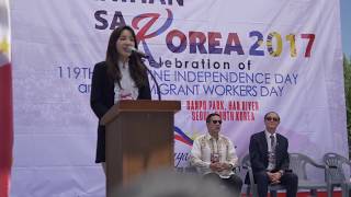 Sandara Park at the Bayanihan 2017, Philippines Independence Day 2017 Celebration in Seoul