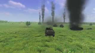 Girls und Panzer  simulation  Pravda T-34 vs Saunders M4  50vs50