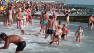 Пляж. Волнушка в Адлере. Chaika Beach (Adler)