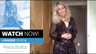 PoppyMcLeanModel reviews Bluebella Purley bra and thong and More Metis suspender belt [PREVIEW]