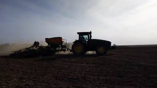 Два К-424 "Кирюша" и John Deer 8 на посеве