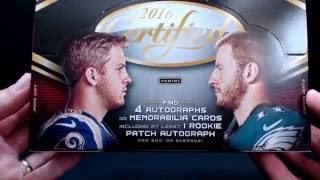 2016 Panini Certified Football Hobby Box Break