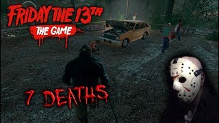 Friday the 13th the game - Gameplay 2.0 - Jason part 6 - 7 Deaths