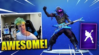 NINJA REACTS TO *NEW* ROCK OUT Dance Emote - Fortnite Best & Funny Moments (Fortnite Battle Royale)
