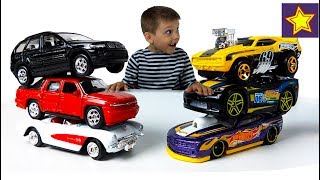 Машинки Велли против машинок Хот Вилс Победителю Йогурты! Kids toys video