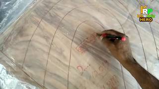 খাটের নকশা আঁকা Bengal bed drawing,