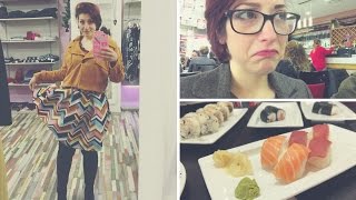 IL MIO PRIMO SUSHI + OUTFIT "Ciao, povery" | Mandarina Vlog #2