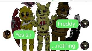 Fnaf texting story: Springtrap and Phantom Freddy "hangout"