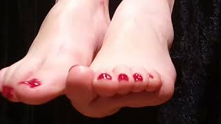 Dangling my foot fetish Mules (for sale) Will they fall off?