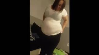 Bbw Becca admires weight gain