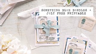 something blue bundles + july free printable