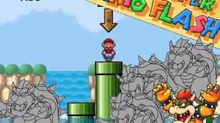 Bowser's Waterfall Resort - Awesome Super Mario Flash Levels