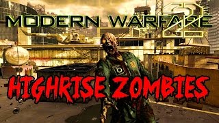 ZOMBIES on Modern Warfare 2's HIGHRISE!▐ Call of Duty World at War Custom Zombies Map/Mod