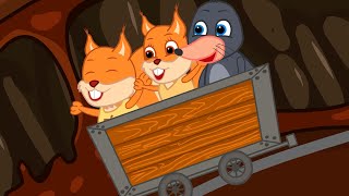 Famille d'Écureuil - Montagnes Russes Dans Une Grotte Animé 2023 en Français