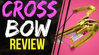 FortNite Battle Royale CROSS BOW REVIEW | BETTER THAN A SNIPER? - CROSSBOW REVIEW | Crossbow STATS