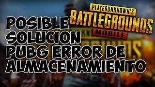 Posible solución a error de almacenamiento en PUBG | PUBG 2019