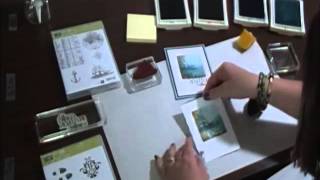 Acrylic Block Stamped Background Technique