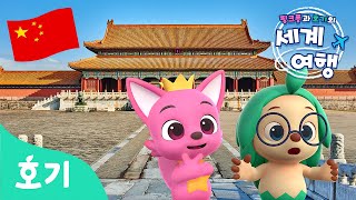 중국의 동물 친구를 만나러 출발! | 이웃나라 중국???????? | 판다, 딤섬, 만리장성까지! | 핑크퐁과 호기의 세계여행 | China | 호기! 핑크퐁 - 놀면서 배워요