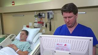 Catheterization .. in man and woman inter of catheter.. Patient