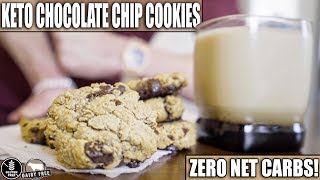ZERO CARB KETO CHOCOLATE CHIP COOKIES RECIPE | ARE THEY ANY GOOD? | Gluten Free & Dairy Free