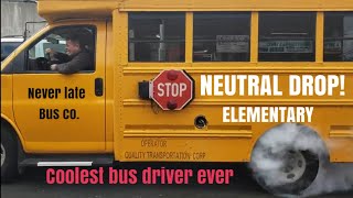 NEUTRAL DROP! Coolest bus driver ever!!!?