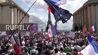 France: Thousands demonstrate in Paris against health passes, mandatory COVID vaccination