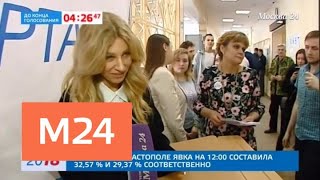 Певица Ирина Нельсон отдала свой голос на одном из избирательных участков - Москва 24