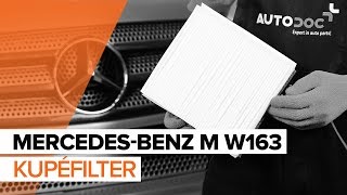 Så byter du kupéfilter på MERCEDES-BENZ M W163  [GUIDE]
