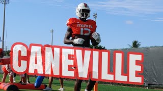 Caneville - Miami Hurricanes practice Georgia Tech Yellow Jackets