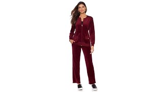 Antthony "Urban Luxe" Velour with Ponte Trim Jog Set